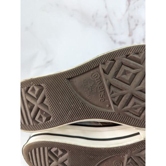 Converse High Tops Womens US 9 UK 7 Metallic Stripe Sneaker Shoes Silver Copper - Picture 10 of 13